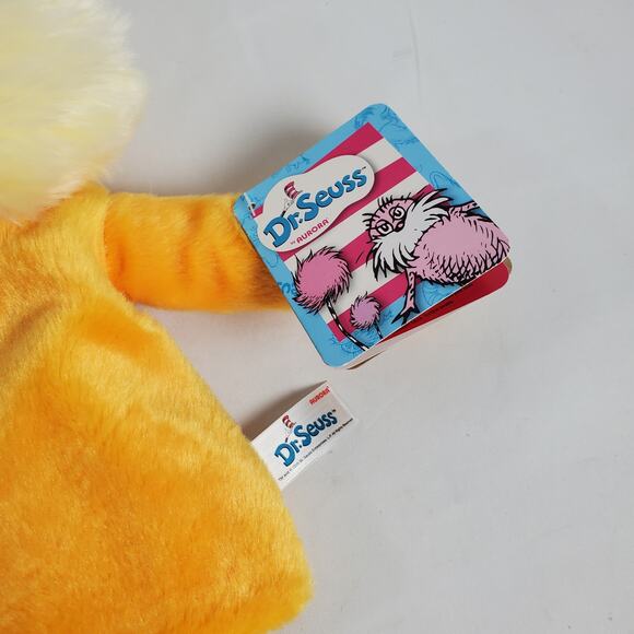 Aurora Dr Seuss Lorax Plush Hand Puppet Yellow 10" Stuffed Animal - Picture 3 of 9